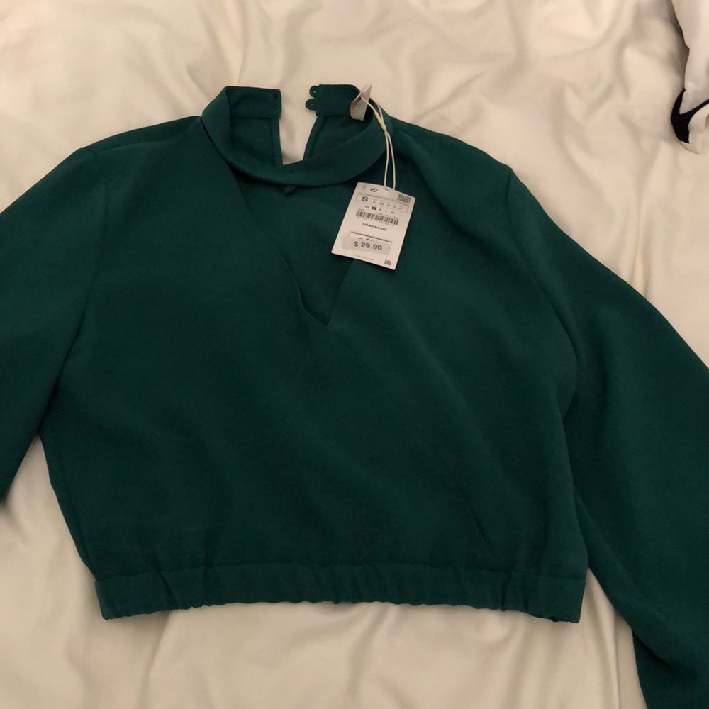 Zara green top brand new